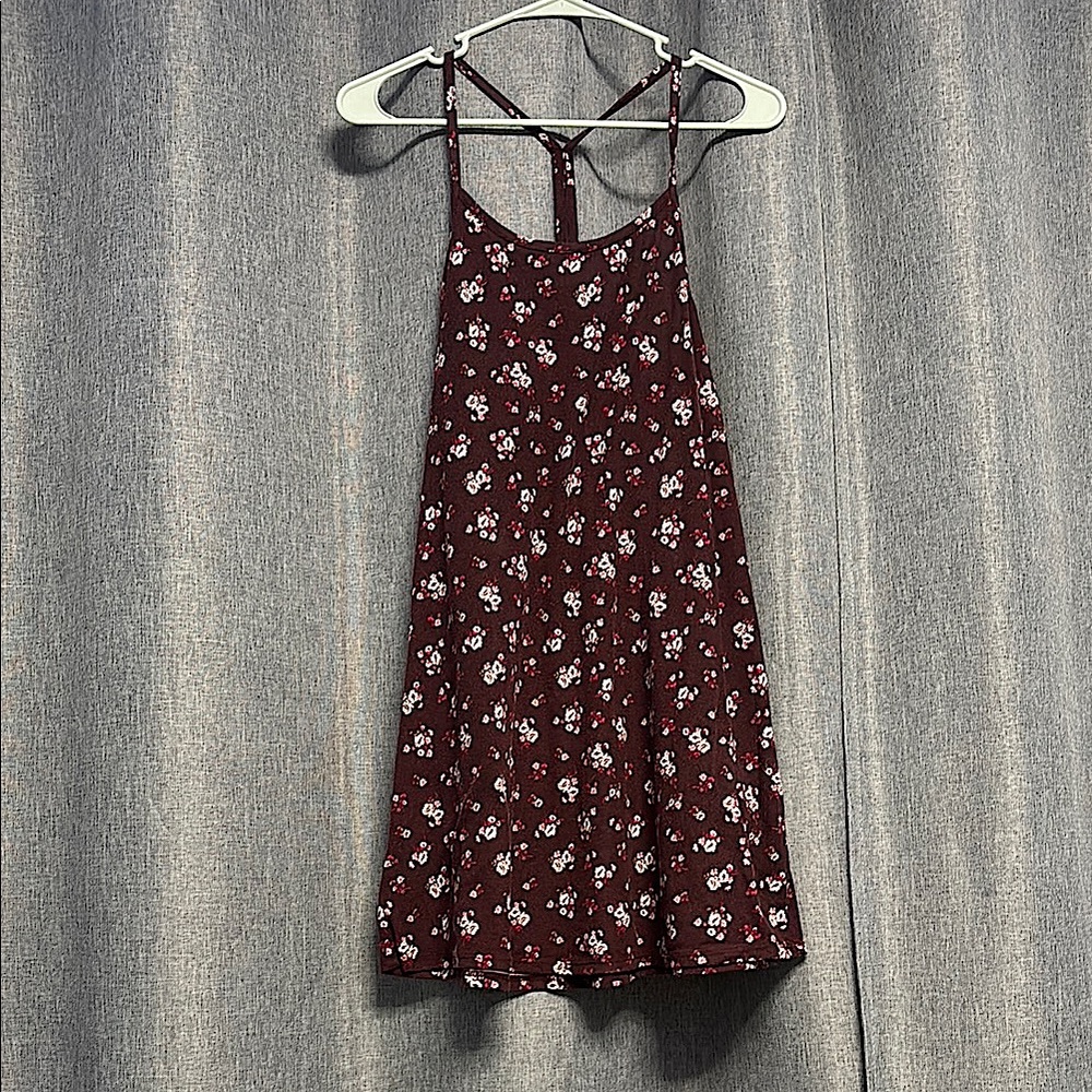 Wallflower Maroon Floral Dress